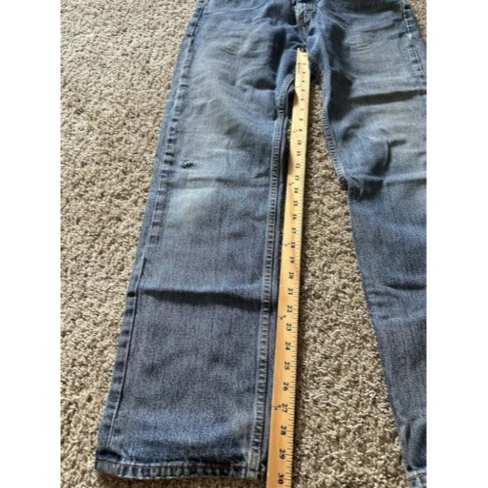 Levi's 505 Jeans Size W34 L34 Mens Straight Leg Reg Fit Medium Wash Blue Denim - Picture 6 of 15